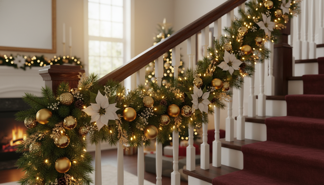 Luxury Christmas Garland With LED Lights