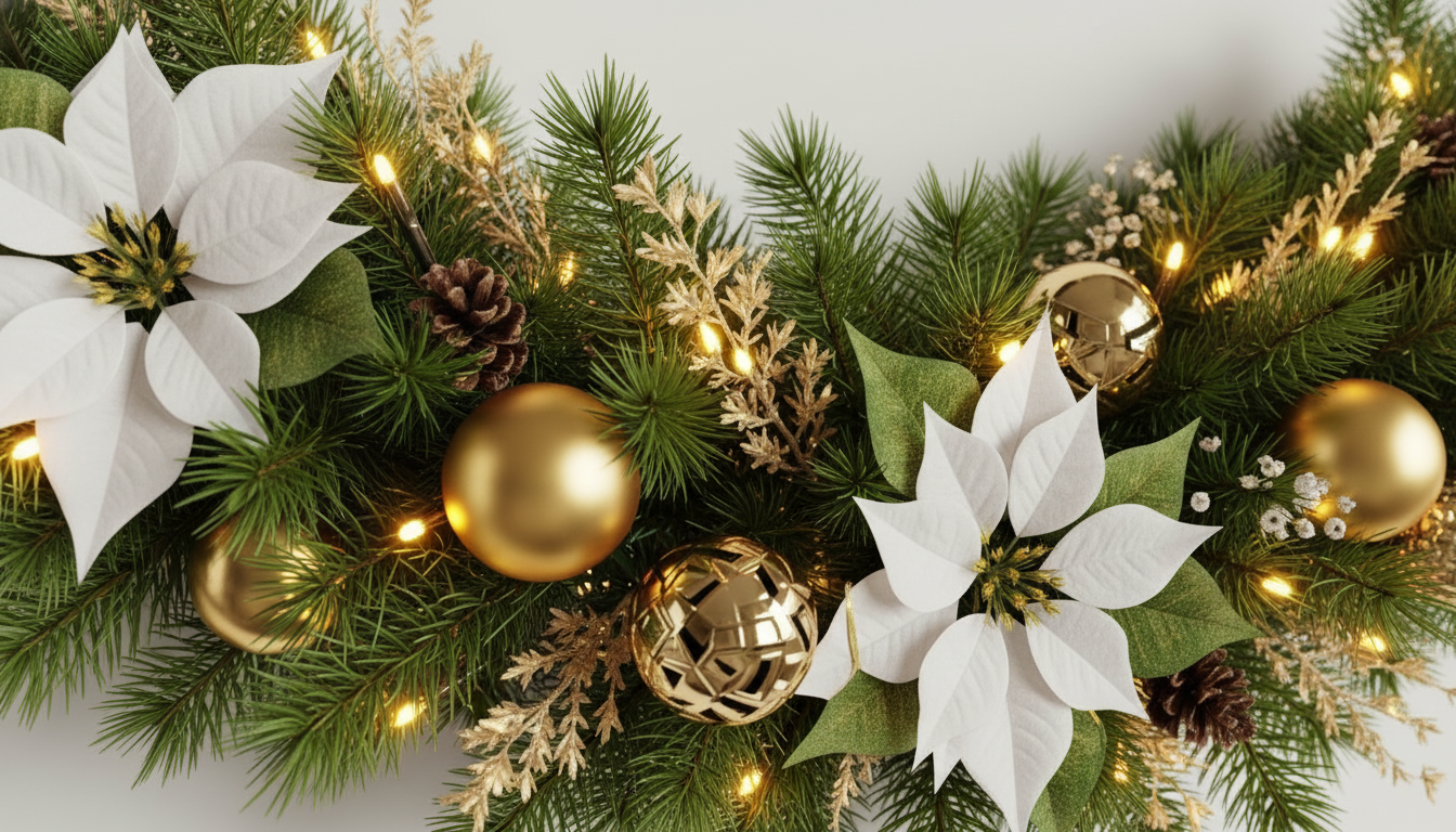 Luxury Christmas Garland With LED Lights