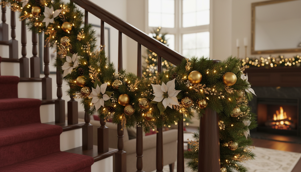 Luxury Christmas Garland With LED Lights