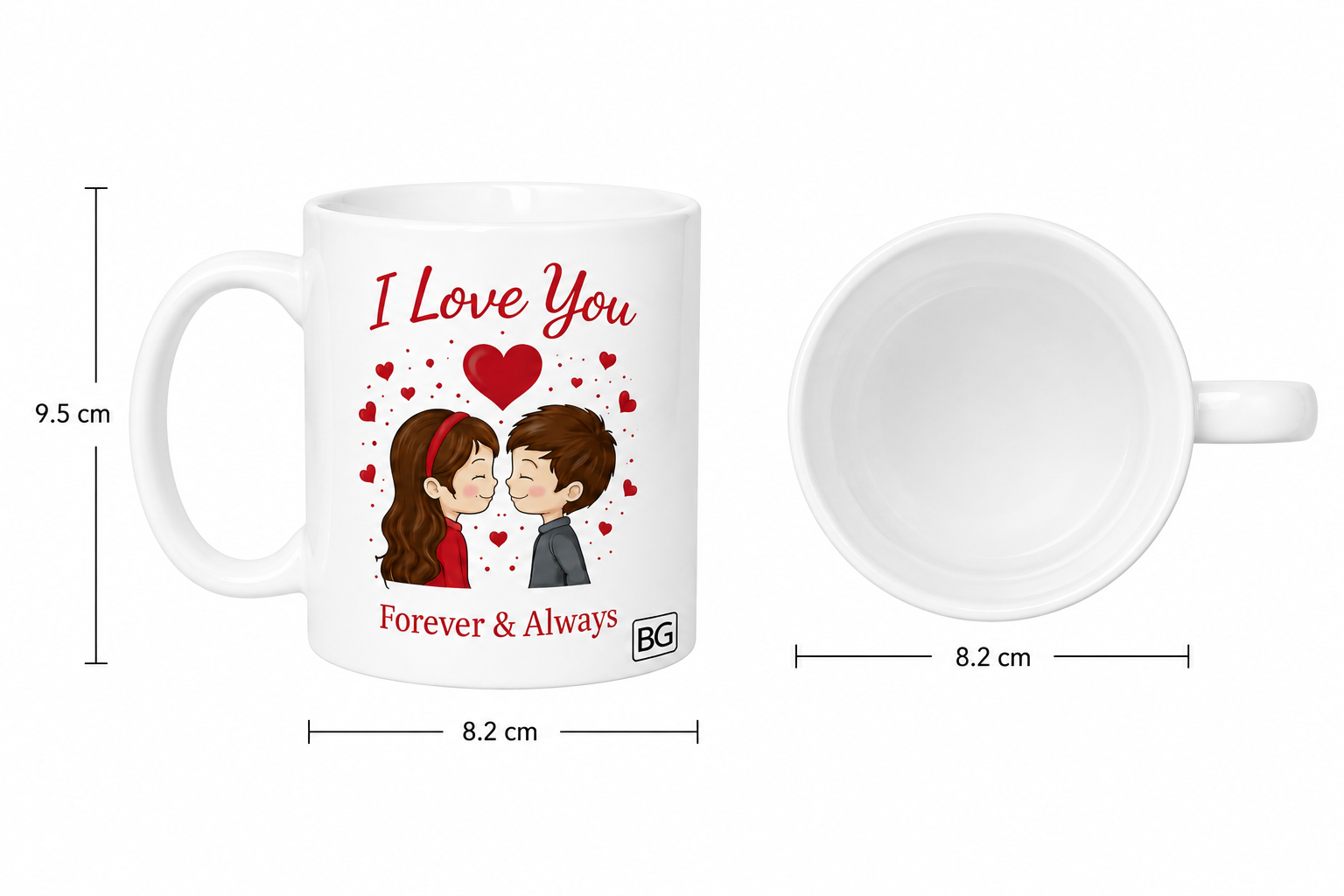 Romantic “I Love You – Forever & Always” Mug
