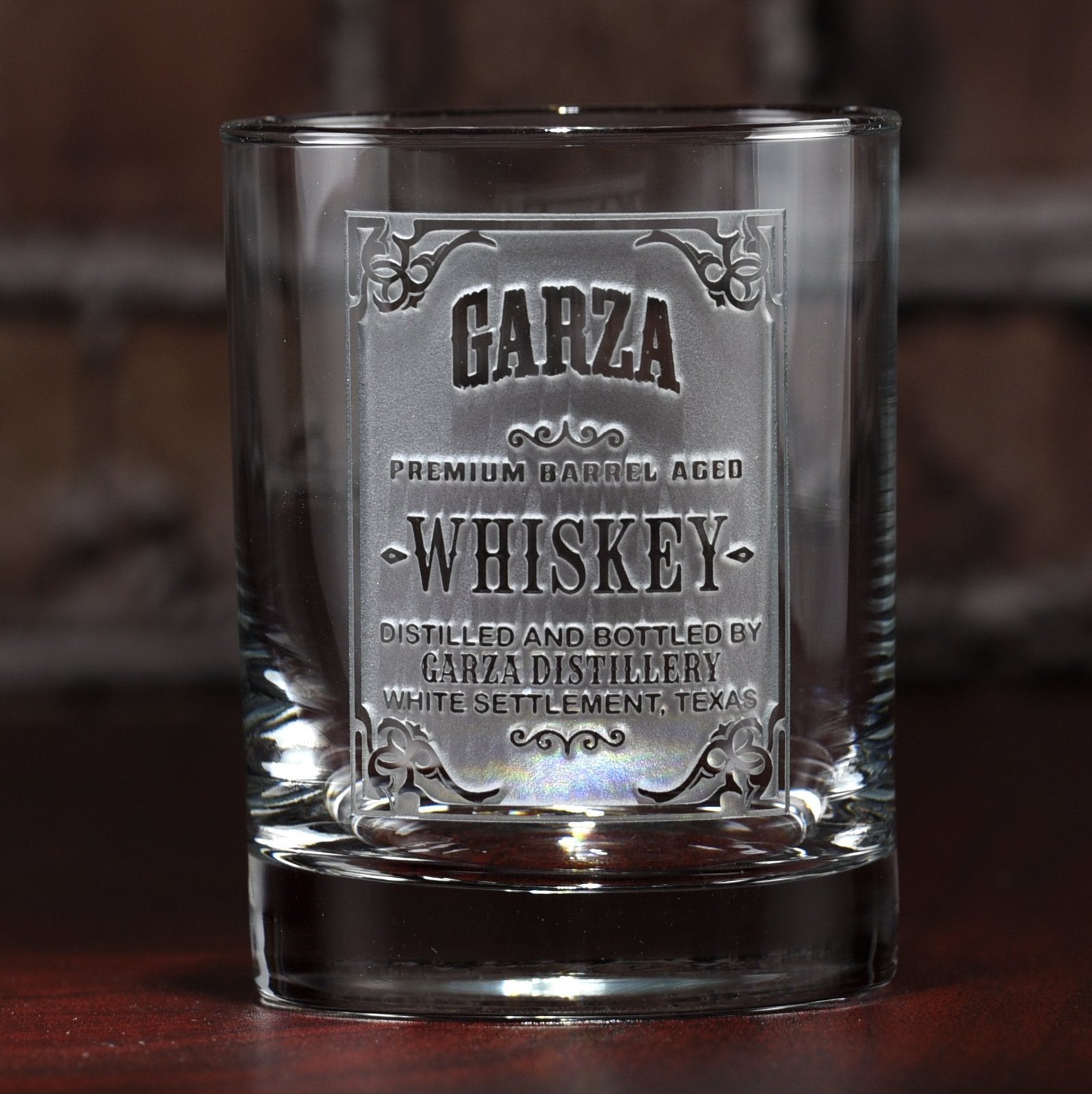 Whiskey Label Distillery, Engraved Bar Glass - Image 3