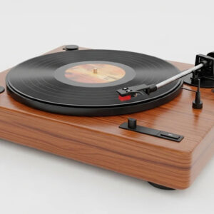 Retro Vinyl Record Player Gift Set – Classic Turntable with Elegant Gift Box