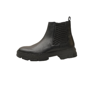 LEATHER PLATFORM BOOTS