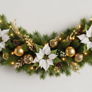 Luxury Christmas Garland With LED Lights