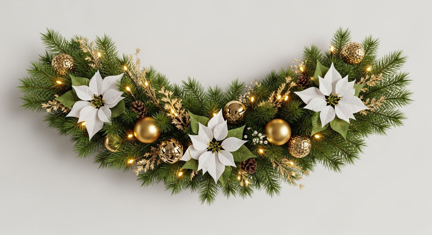 Luxury Christmas Garland With LED Lights