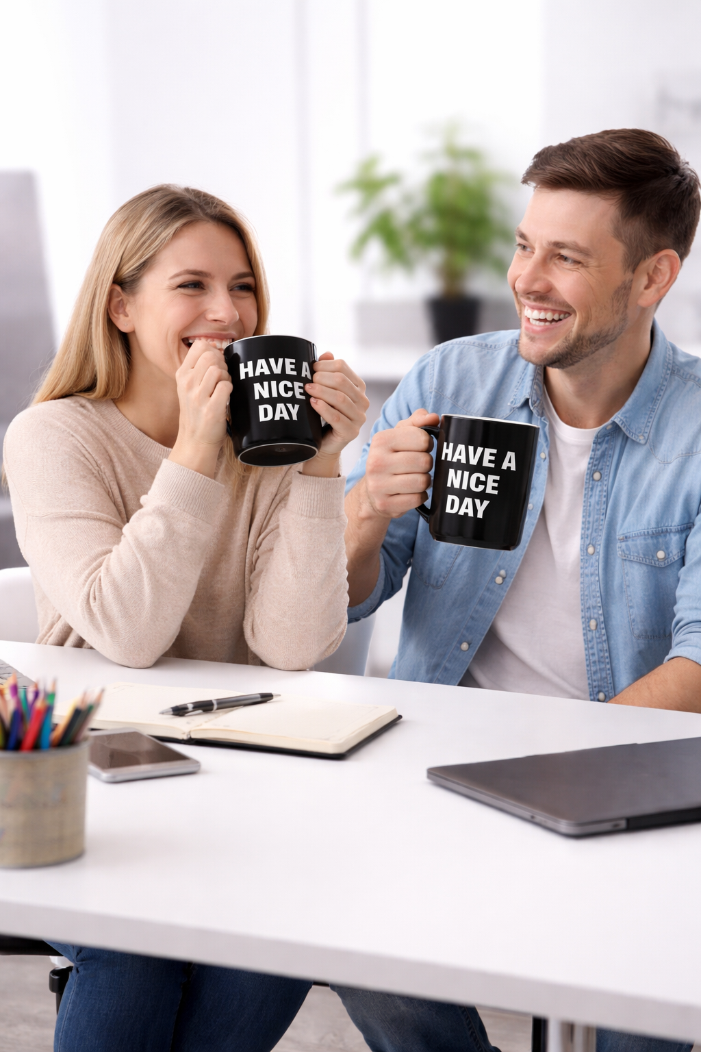 Funny Middle Finger Coffee Mug – “Have a Nice Day” Ceramic Novelty Cup - Image 5