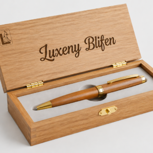 Luxury Wooden Pen Gift Set with Engraved Presentation Box