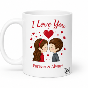 Romantic “I Love You – Forever & Always” Mug